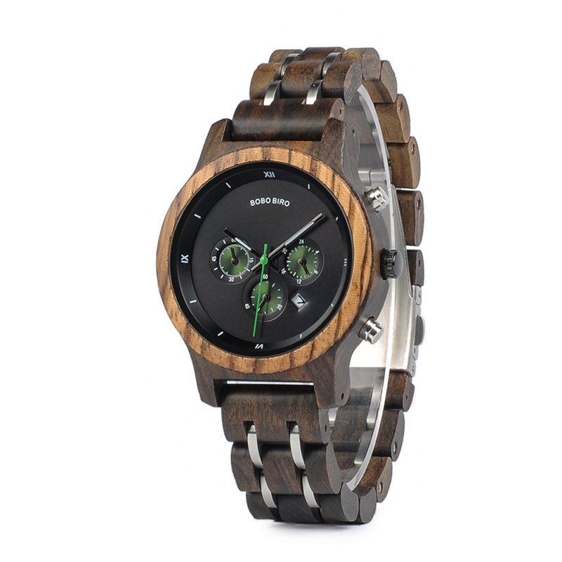 Business Casual Wooden Watch For Men.