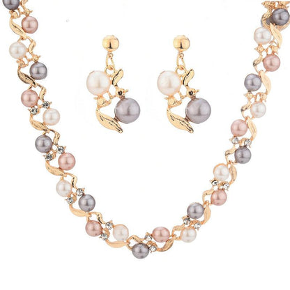 Lady's All-Match Jewelry Set-Necklace and Earrings Set. - Afarly