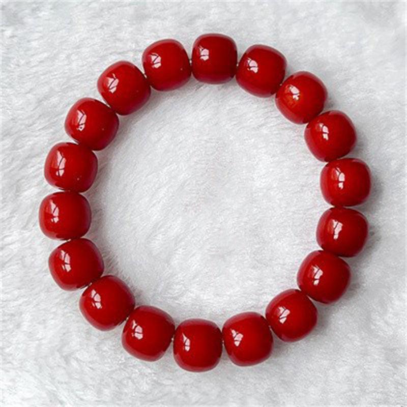 Natural Bodhi Seed Violet Bracelet. - Afarly