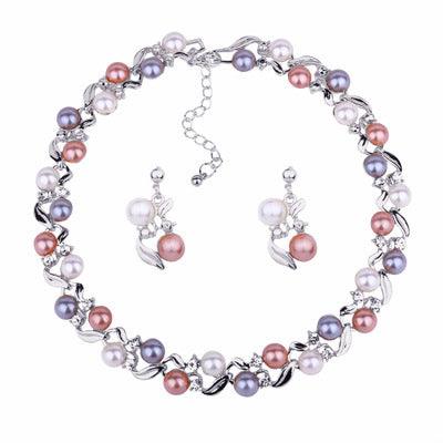 Lady's All-Match Jewelry Set-Necklace and Earrings Set. - Afarly