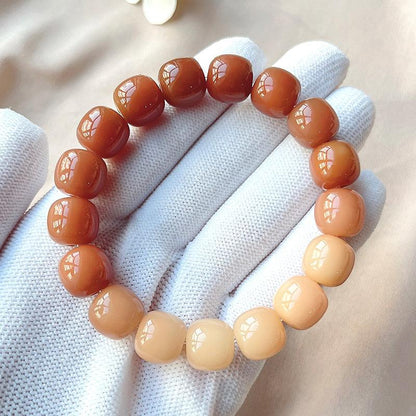 Natural Bodhi Seed Violet Bracelet. - Afarly