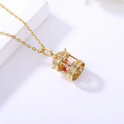 Golden Carousel Fantasy Pendant- Collar's Perfect Companion - Afarly
