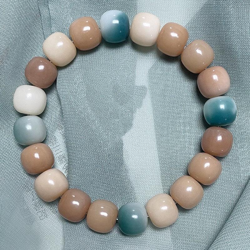 Natural Bodhi Seed Violet Bracelet. - Afarly