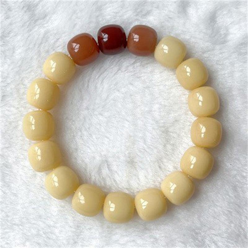 Natural Bodhi Seed Violet Bracelet. - Afarly