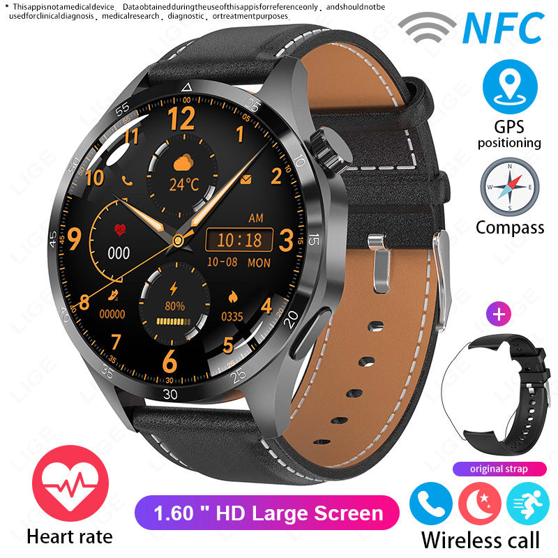 Sport Waterproof Smart Watch For Men With Heart Rate Monitoring, And Bluetooth Calling.