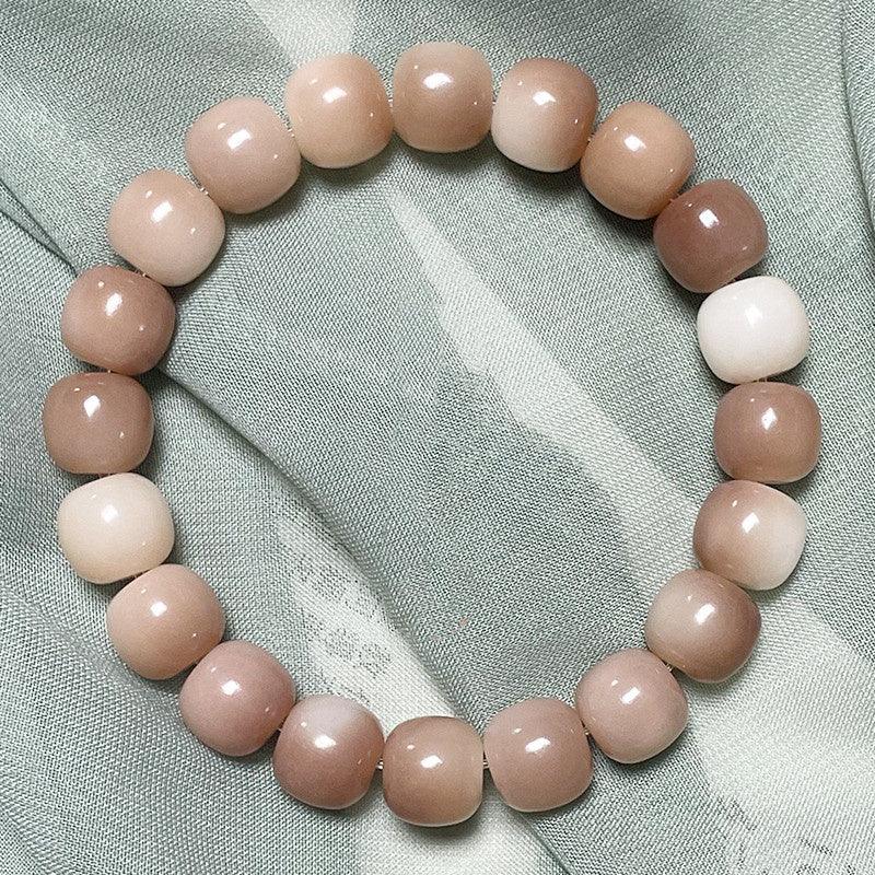 Natural Bodhi Seed Violet Bracelet. - Afarly