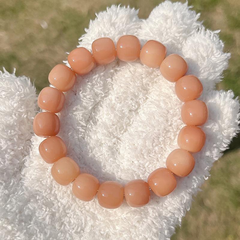 Natural Bodhi Seed Violet Bracelet. - Afarly