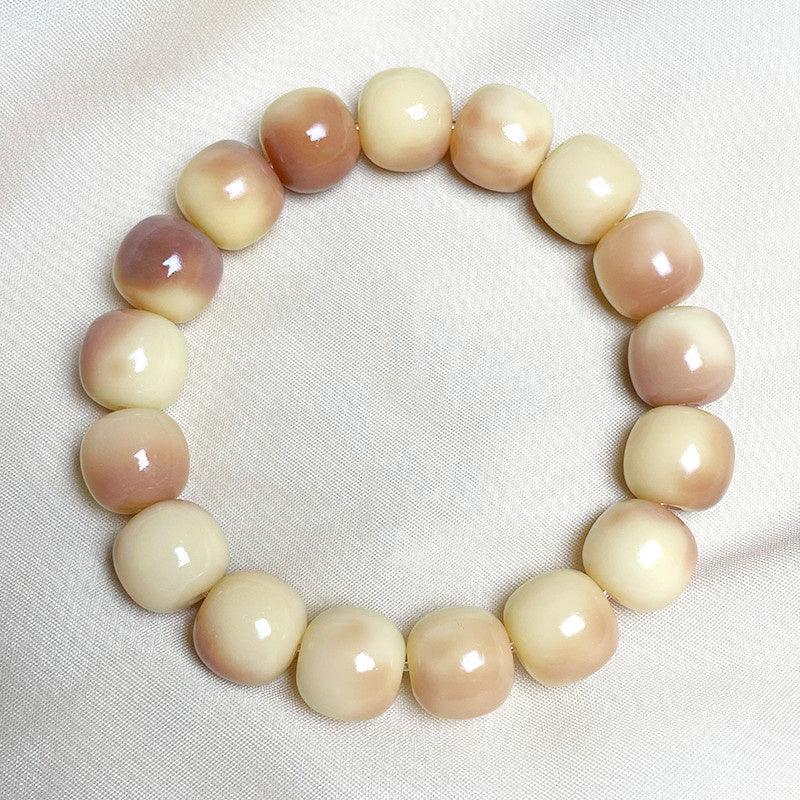 Natural Bodhi Seed Violet Bracelet. - Afarly