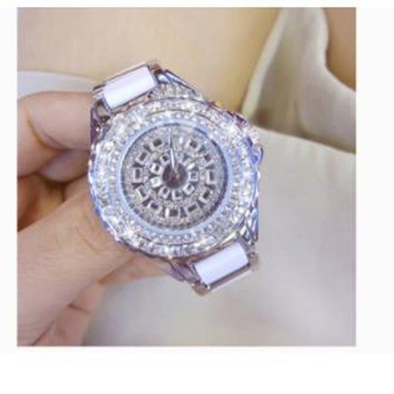 Fashion Simple Full Diamond Watch For Women.
