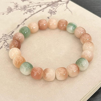 Natural Bodhi Seed Violet Bracelet. - Afarly