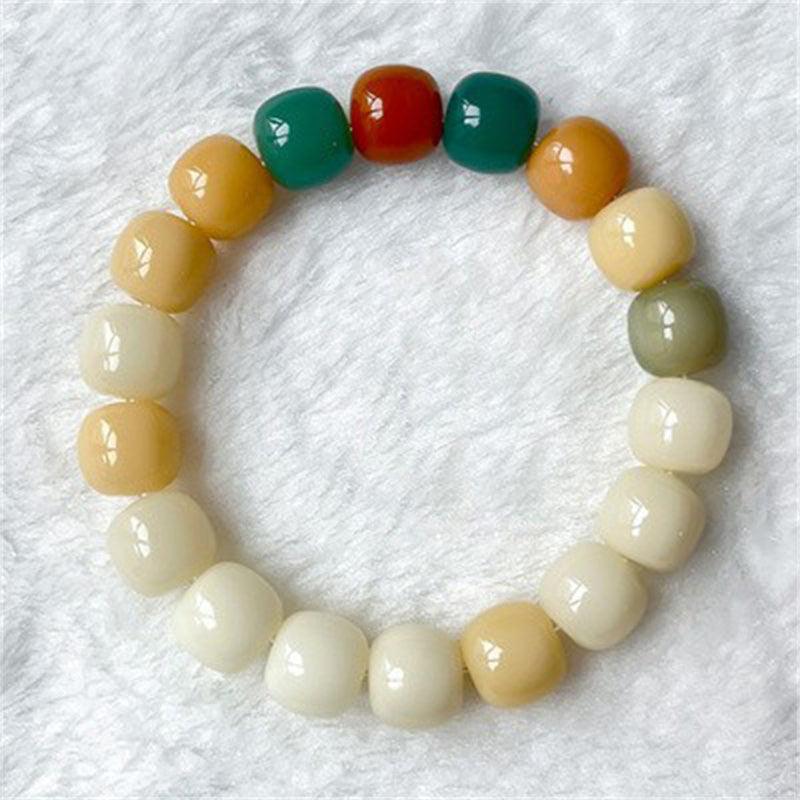 Natural Bodhi Seed Violet Bracelet. - Afarly