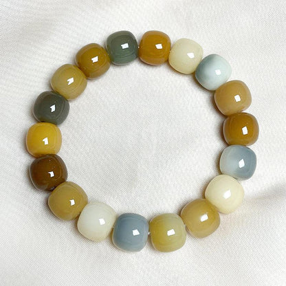 Natural Bodhi Seed Violet Bracelet. - Afarly