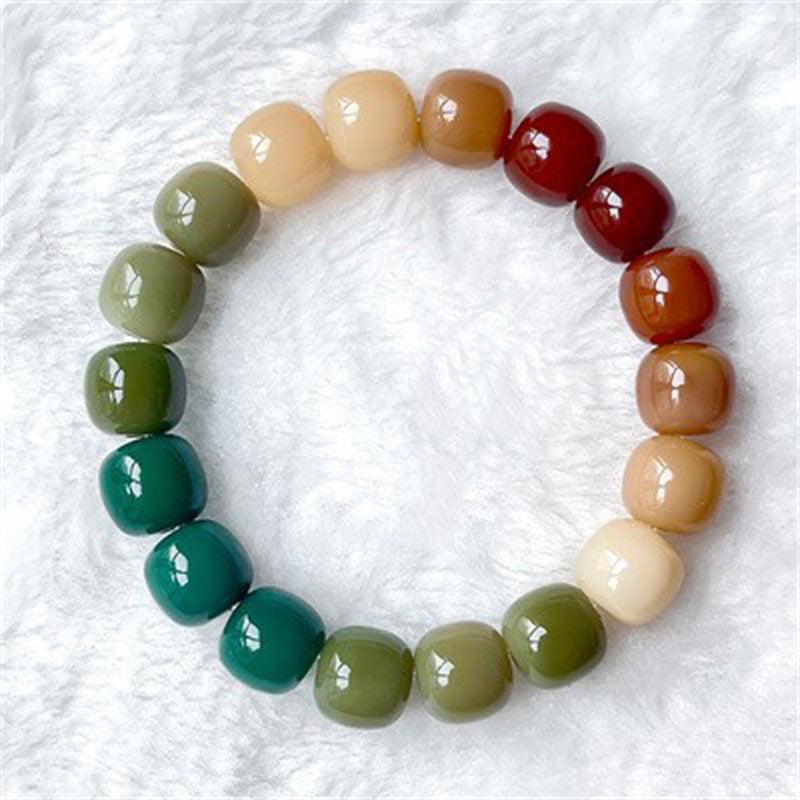 Natural Bodhi Seed Violet Bracelet. - Afarly