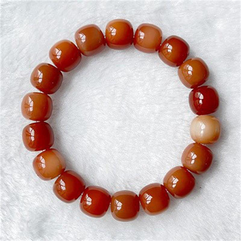 Natural Bodhi Seed Violet Bracelet. - Afarly